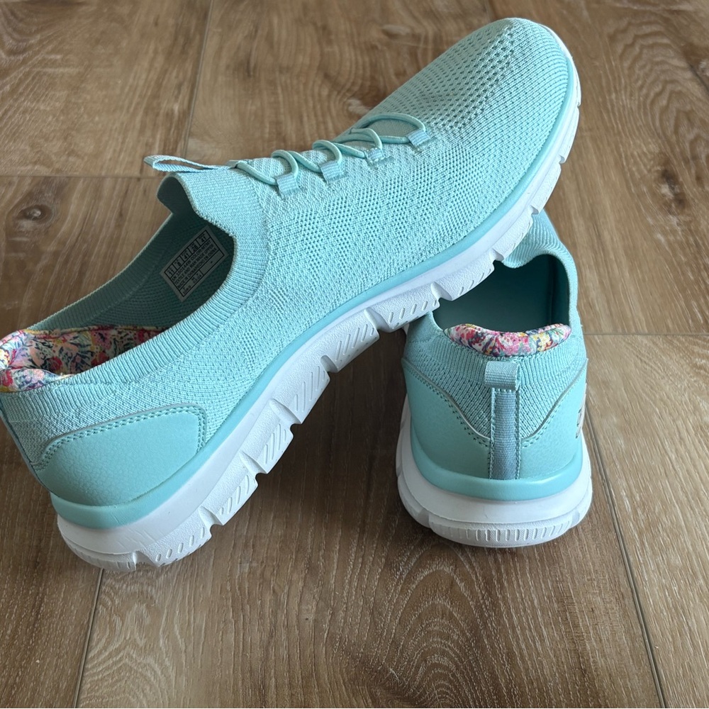 Women's Light Blue Skechers